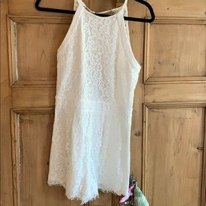 White lace romper